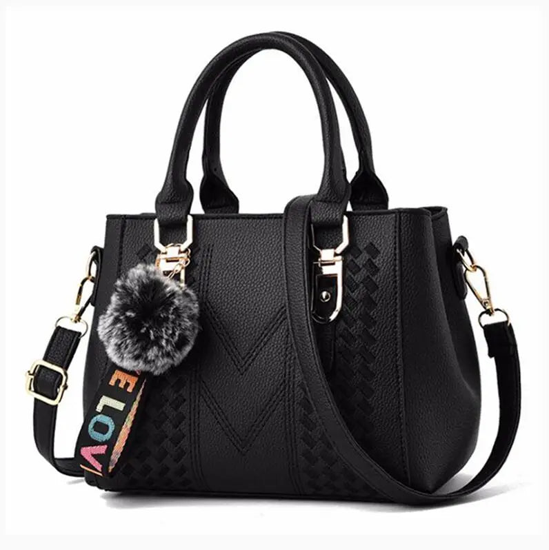Embroidered leather bag