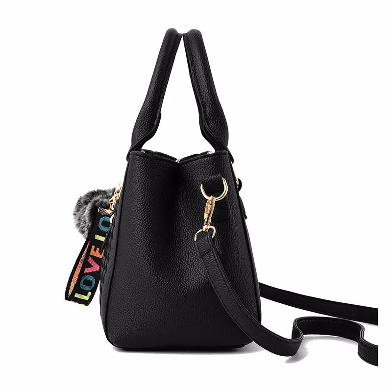 Embroidered leather bag