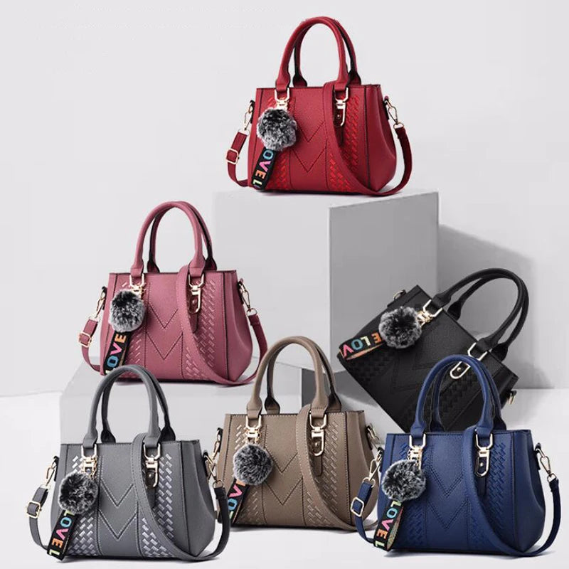 Embroidered leather bag