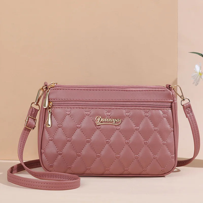 Embroidered leather bag