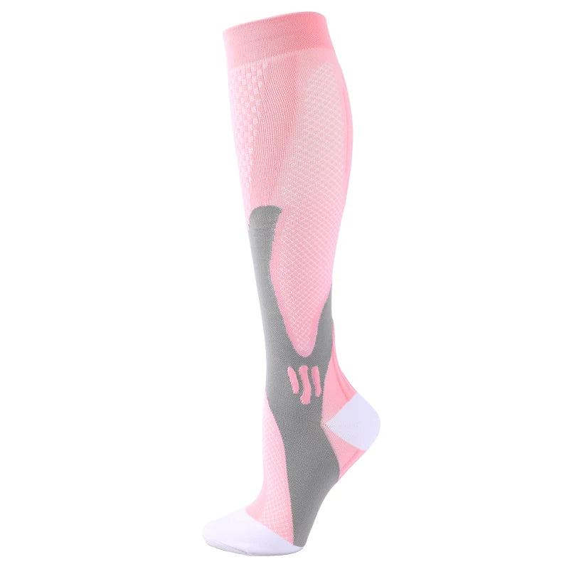 Compression socks that improve circulation, reduce swelling, and help prevent varicose veins.