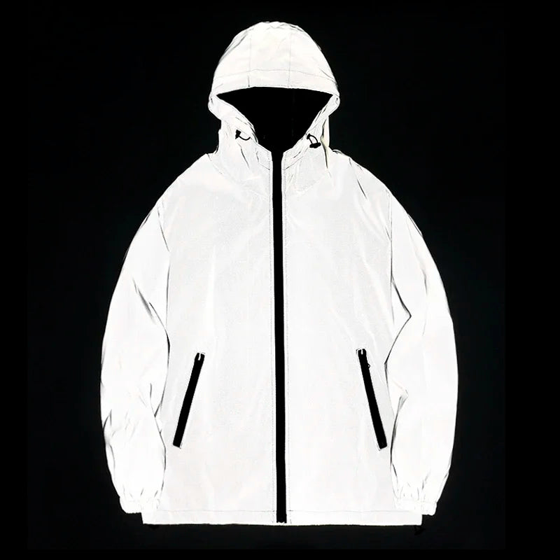 Men’s Double Fabric Reflective Zip Jacket