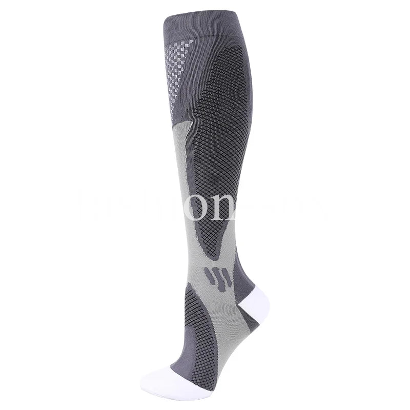 Compression socks that improve circulation, reduce swelling, and help prevent varicose veins.