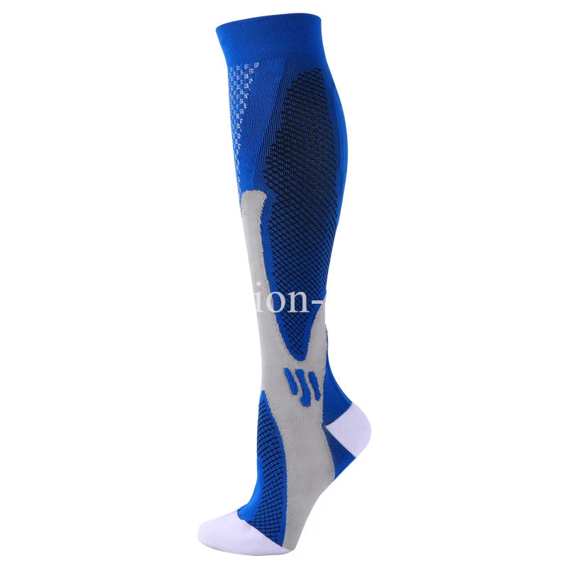 Compression socks that improve circulation, reduce swelling, and help prevent varicose veins.