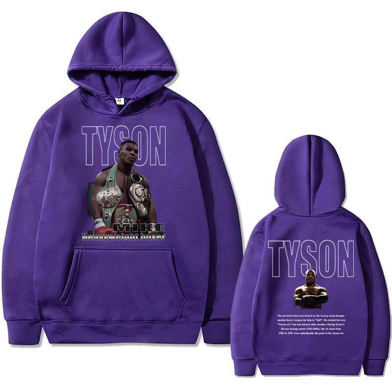 Mike Tyson Double-Sided Print Casual Hoodie