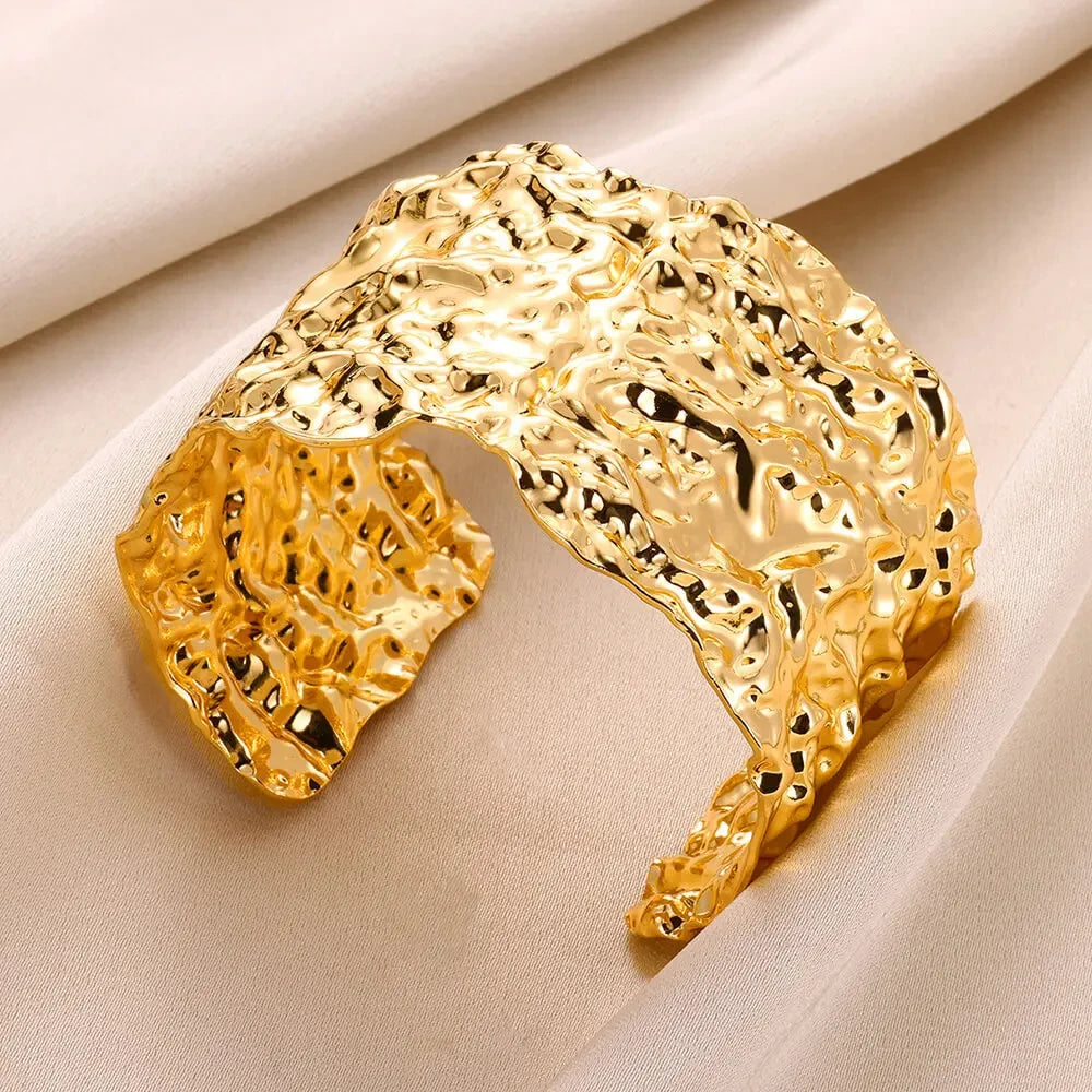 Gold-tone cuff bracelet
