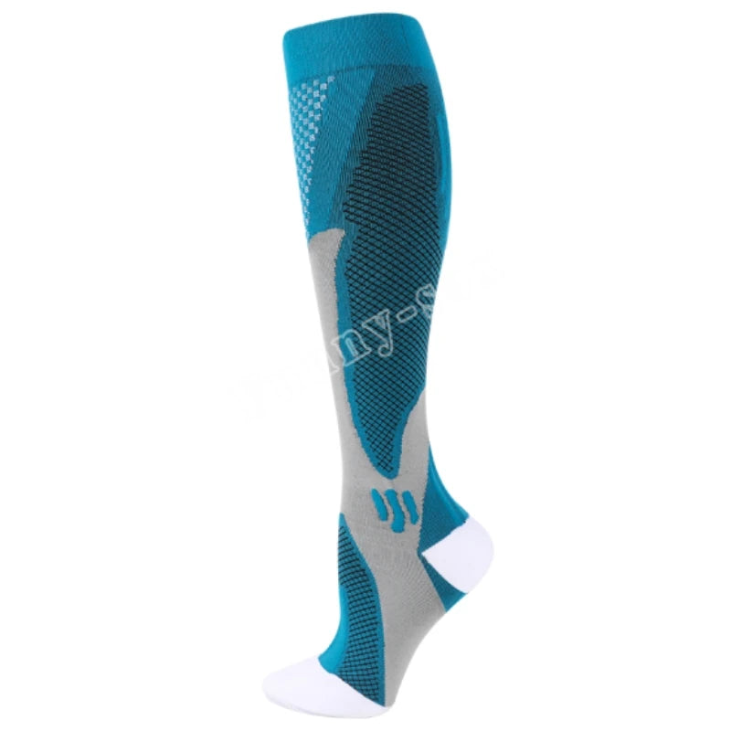 Compression socks that improve circulation, reduce swelling, and help prevent varicose veins.