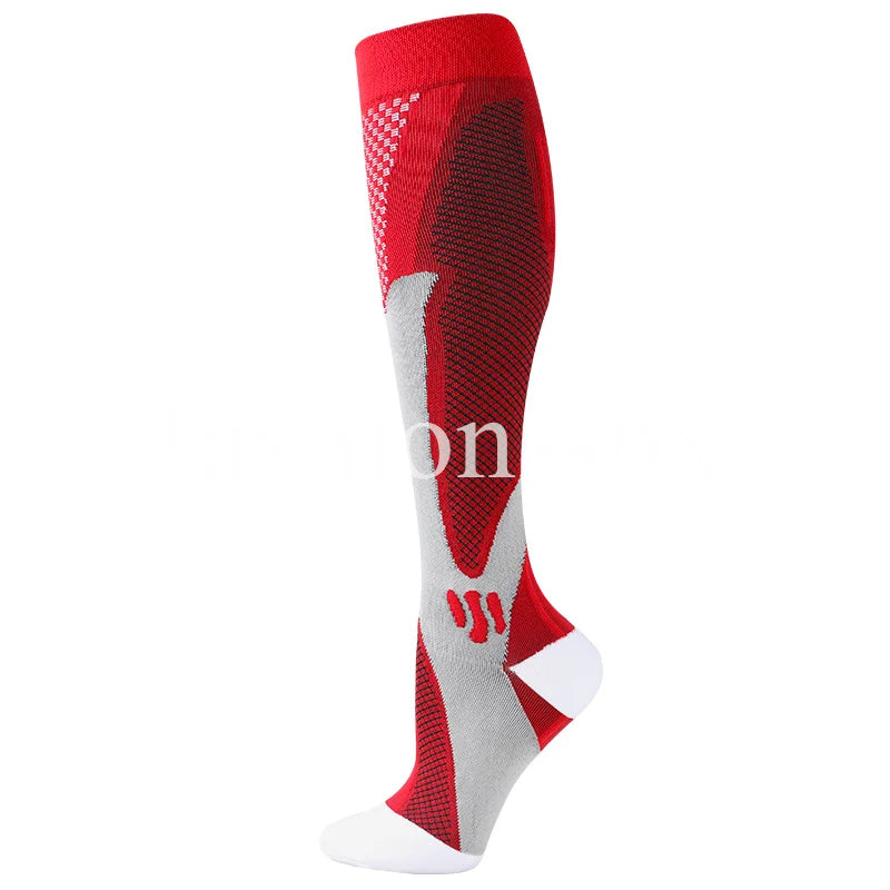 Compression socks that improve circulation, reduce swelling, and help prevent varicose veins.