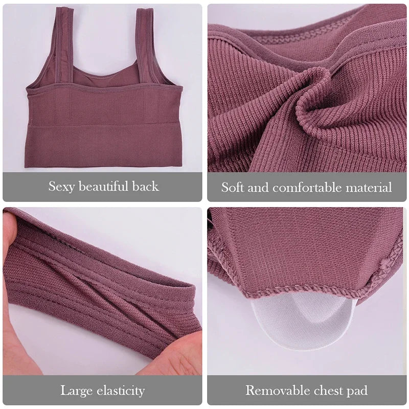 woman Seamless breathable sports bra