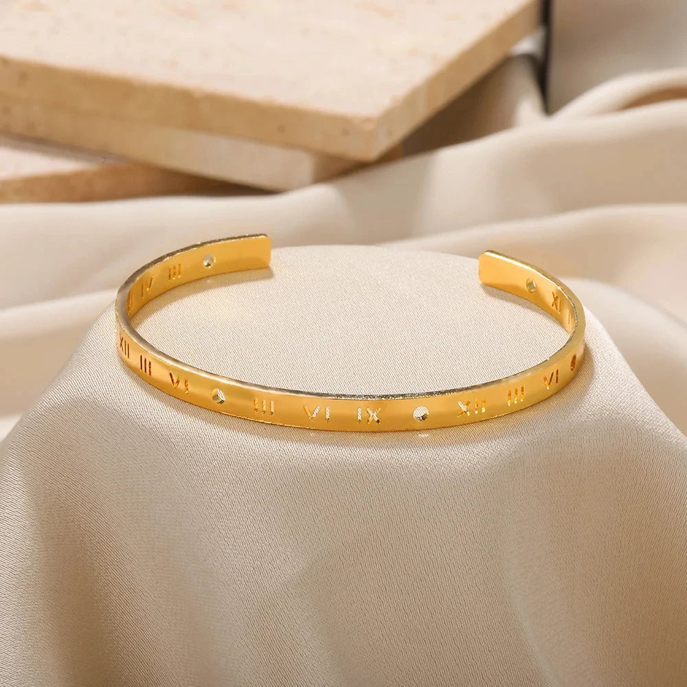 Gold-tone cuff bracelet