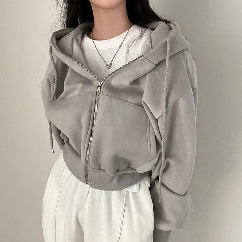 Y2K women’s oversized hoodie jacket