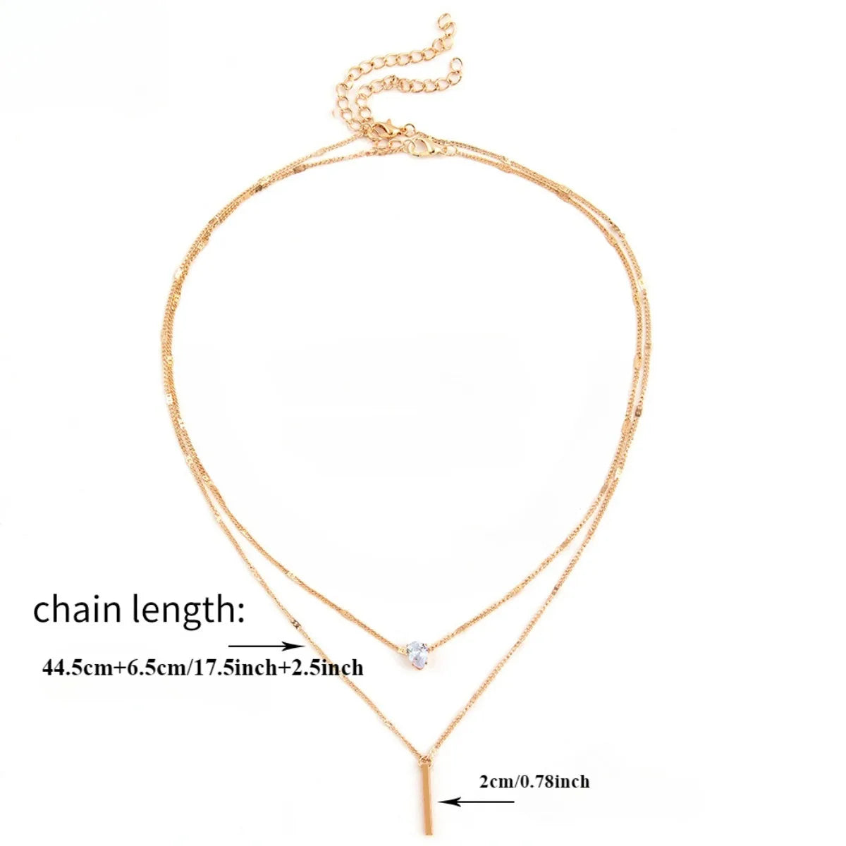 Women’s multi-layer star and heart necklace