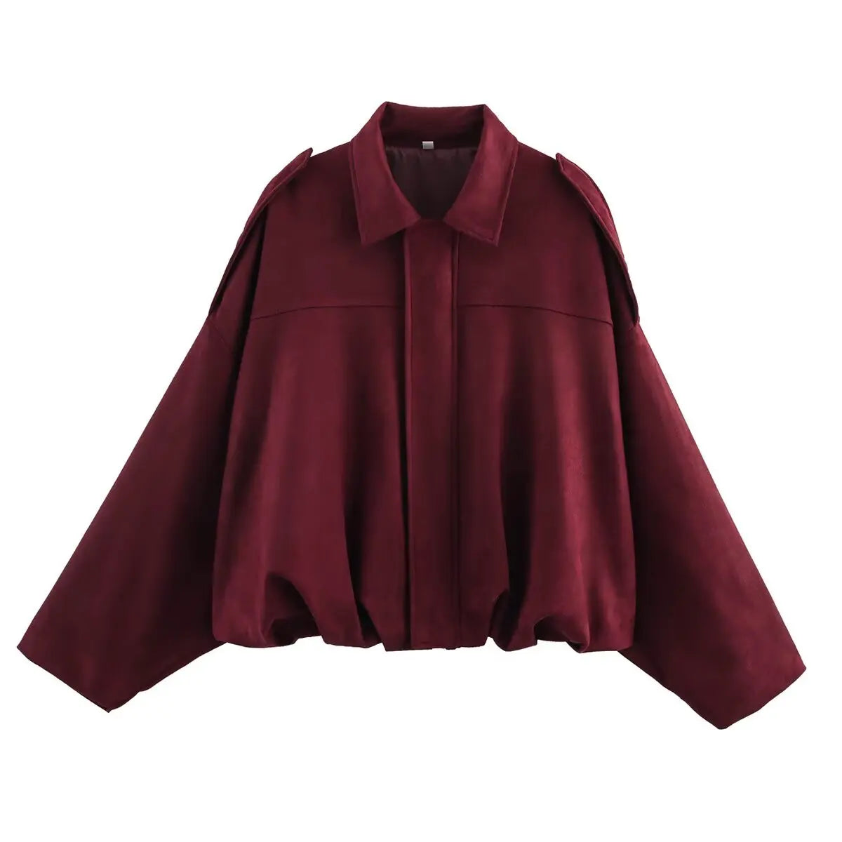 TFMLN Women Suede Bomber Jacket Spring