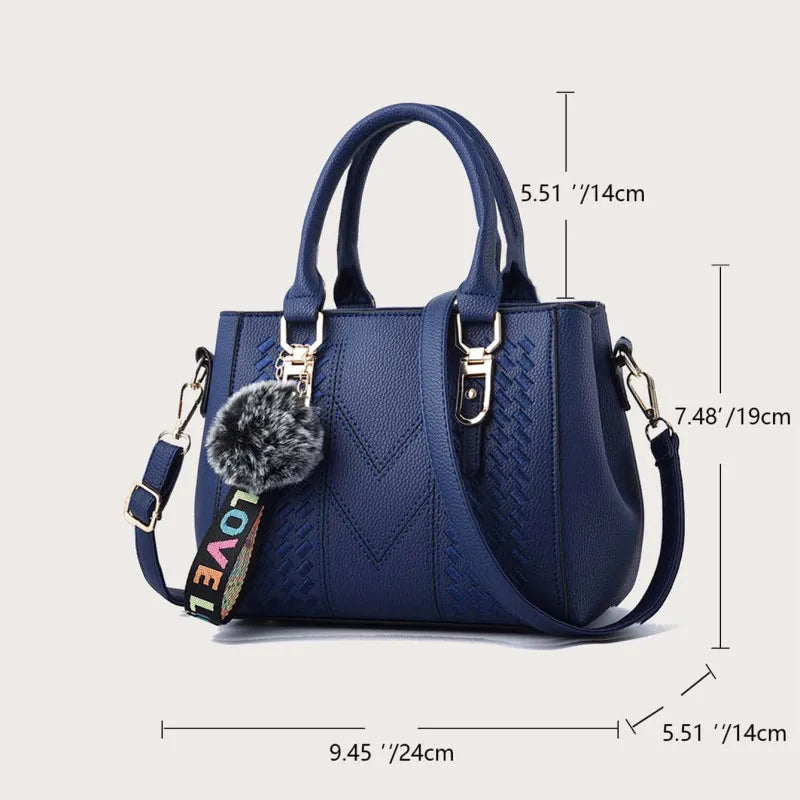 Embroidered leather bag