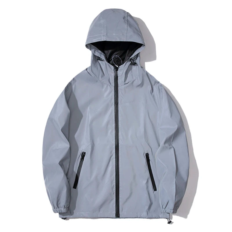 Men’s Double Fabric Reflective Zip Jacket