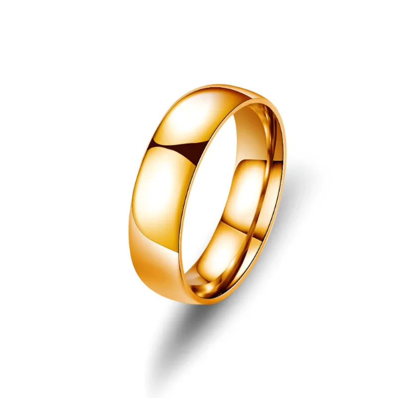 Titanium 6mm couple Ring
