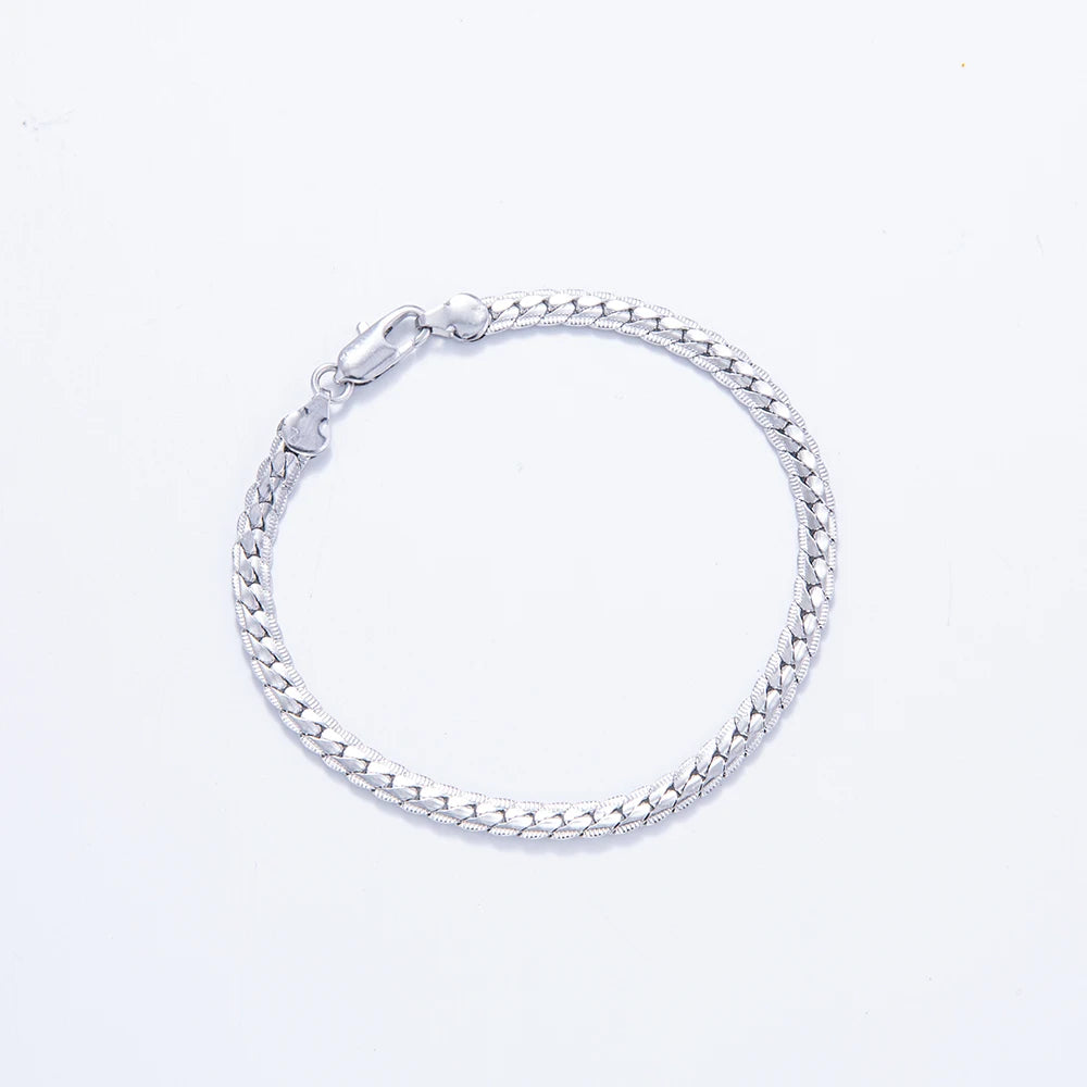 Luxury 5mm silver necklace chain