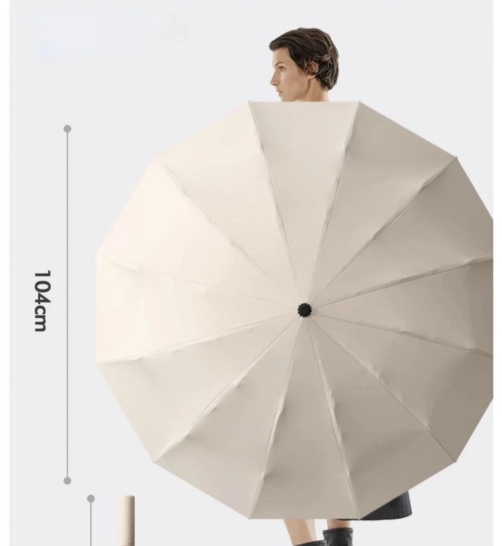 72-bone strong umbrella, wind-, rain-, sunproof, automatic, large.