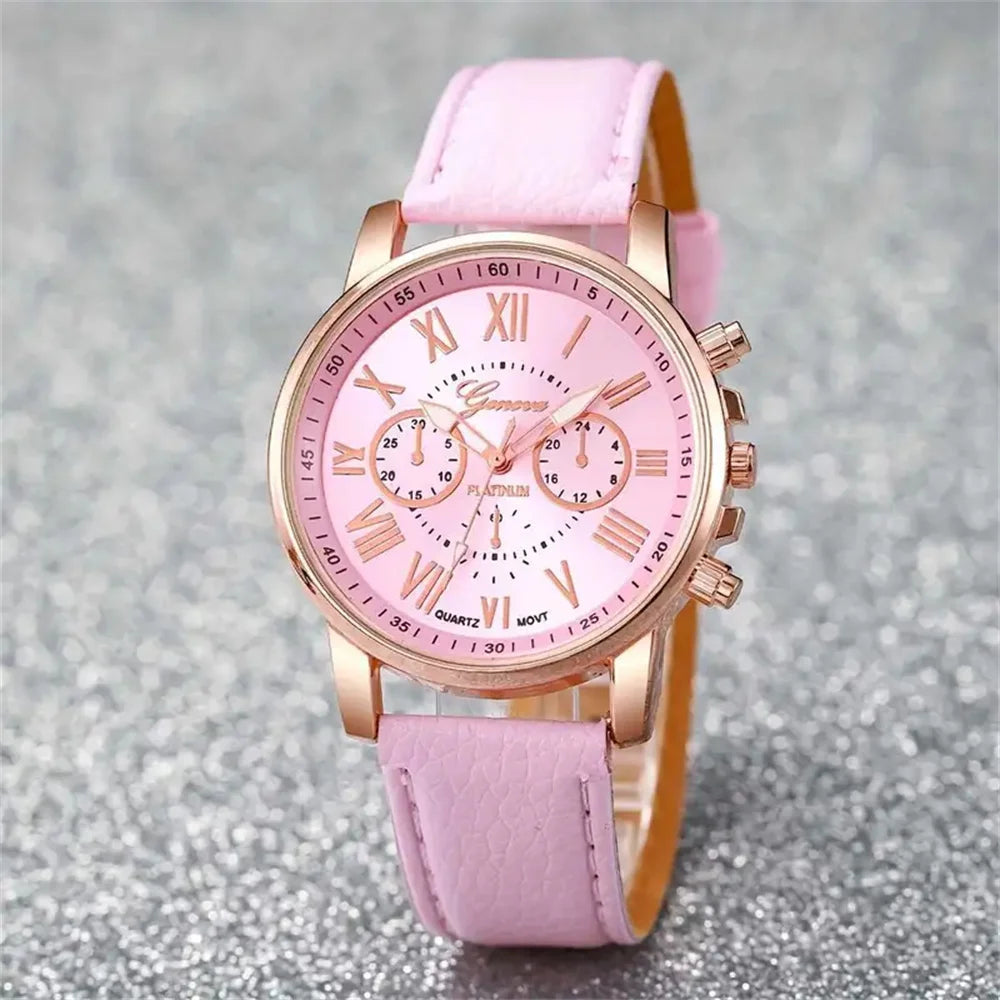 Women’s leather watches set