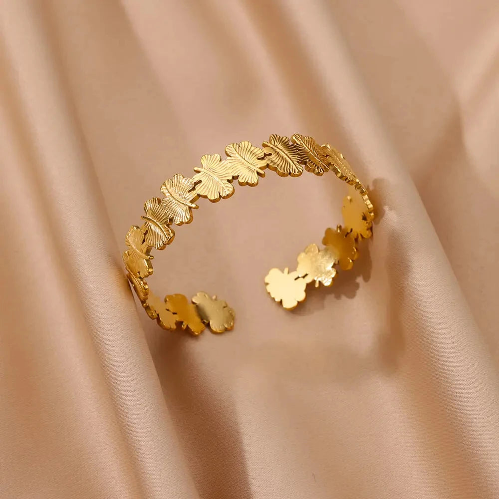 Gold-tone cuff bracelet