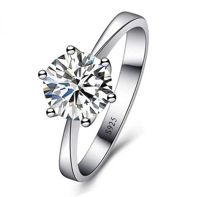 Ring S925 silver crystal,unisex
