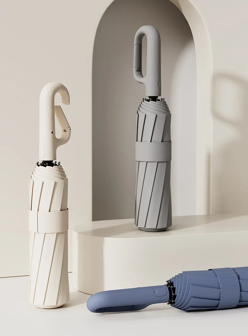 Extra-large umbrella, wind-, rain-, UV-resistant, automatic