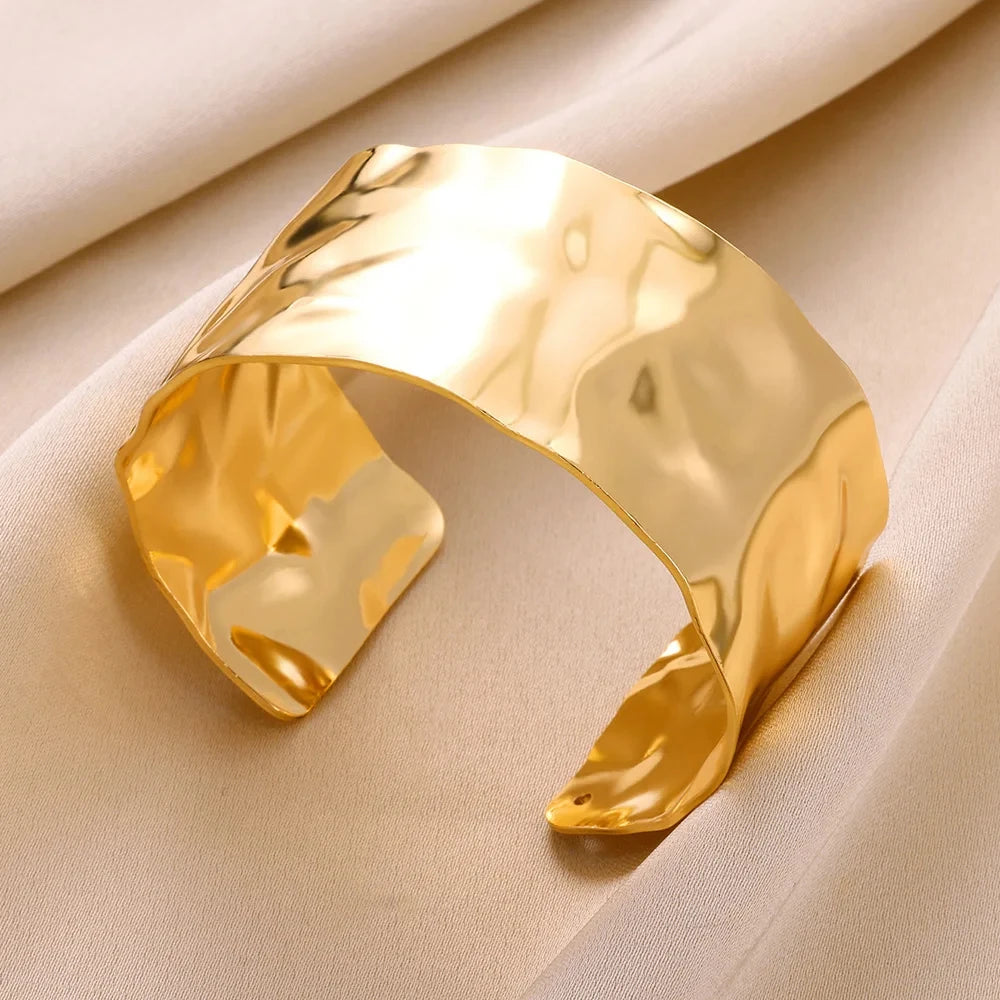 Gold-tone cuff bracelet