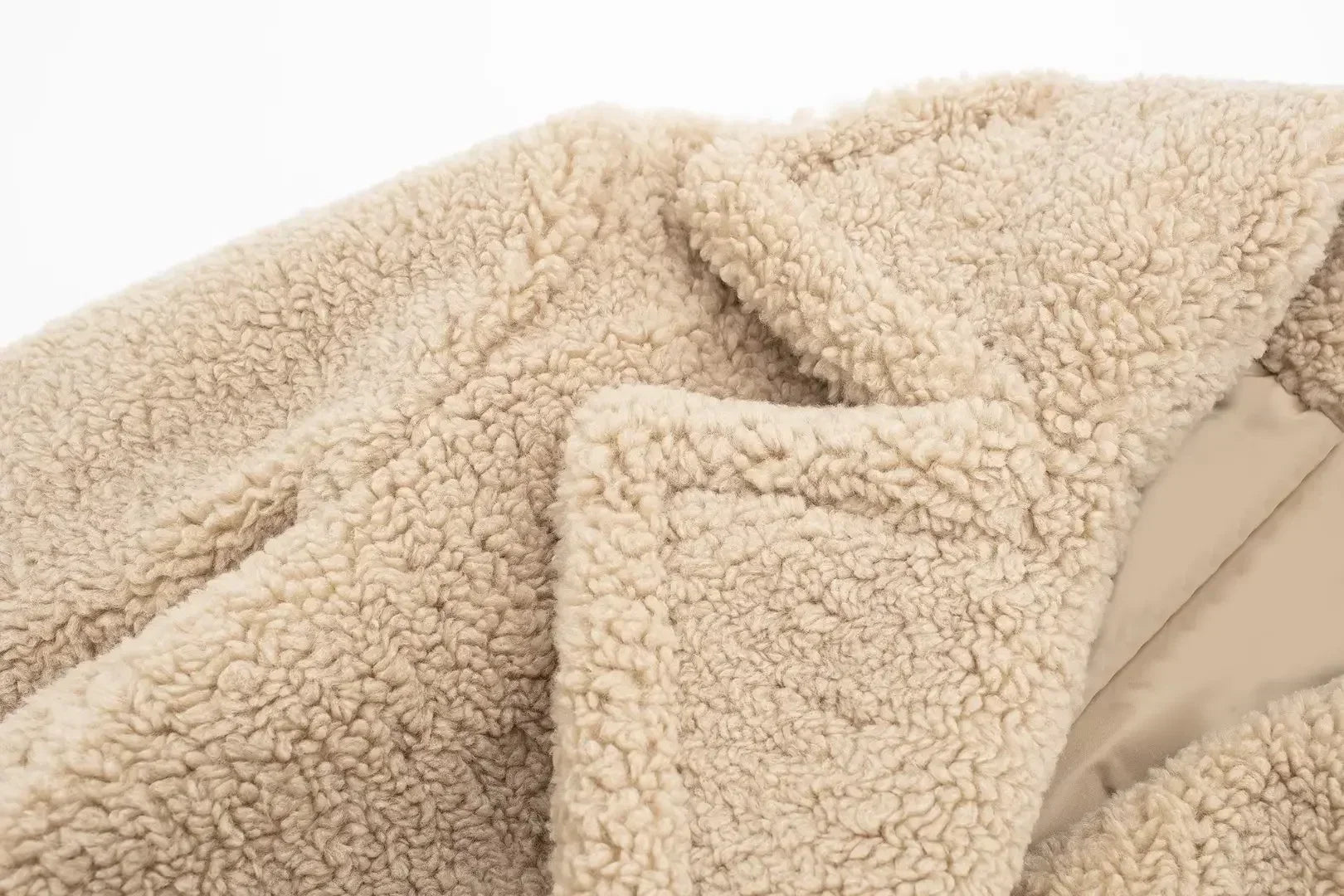 Women Autumn Winter Vintage Wool Blend Long Coat Lapel