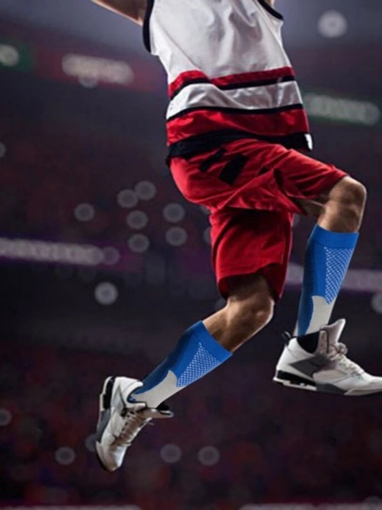 Compression socks that improve circulation, reduce swelling, and help prevent varicose veins.