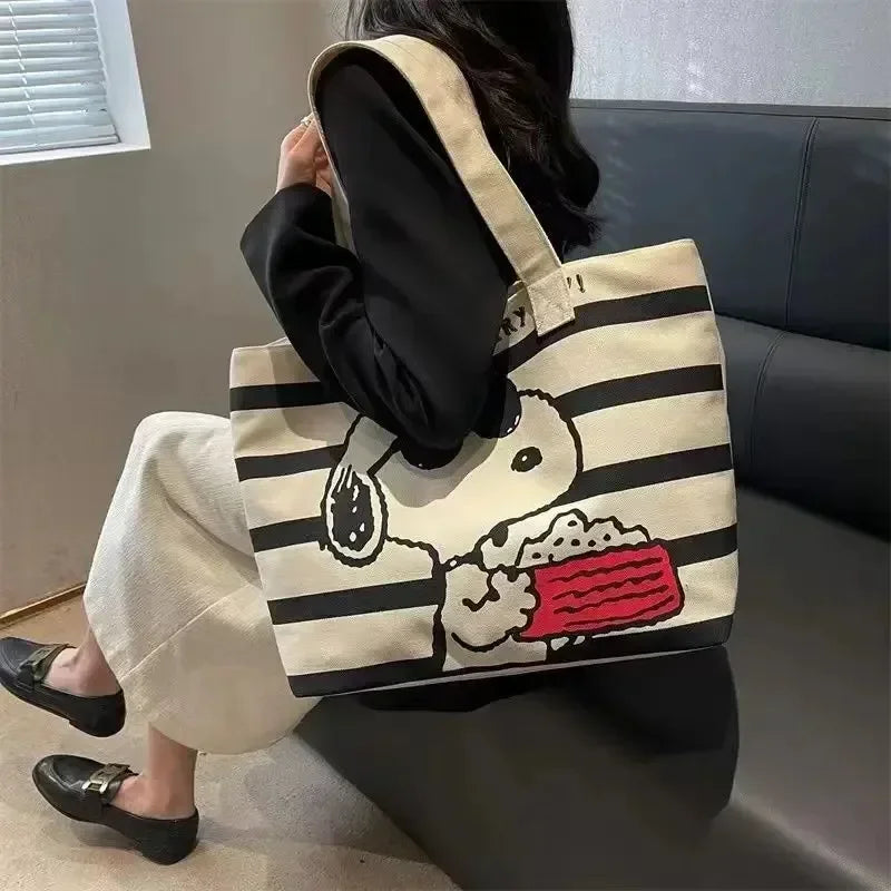 Snoopy canvas tote bag