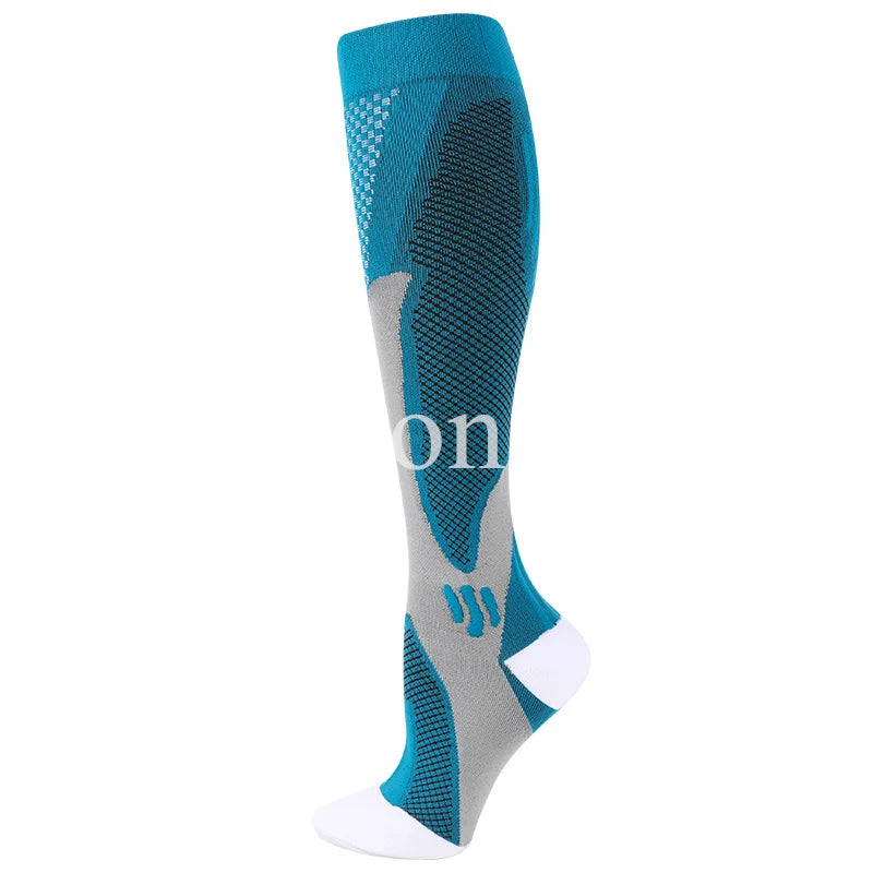 Compression socks that improve circulation, reduce swelling, and help prevent varicose veins.