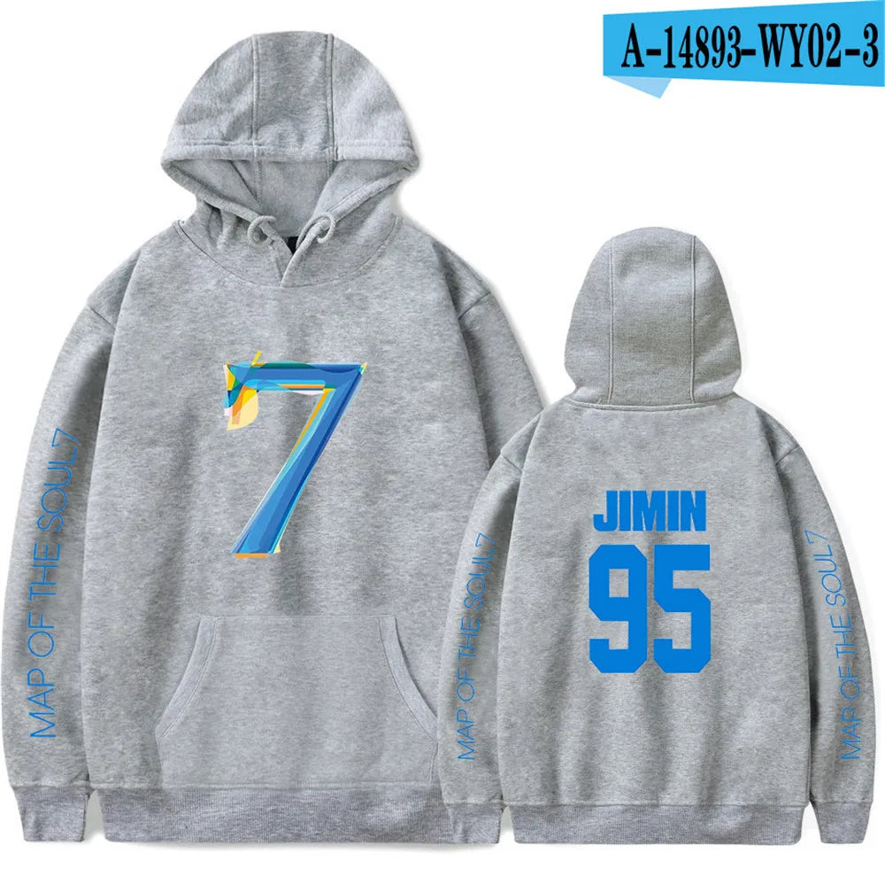 JIMIN Map of Soul 7 Unisex Hip Hop Hoodie