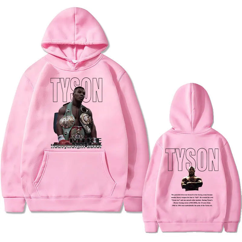 Mike Tyson Double-Sided Print Casual Hoodie