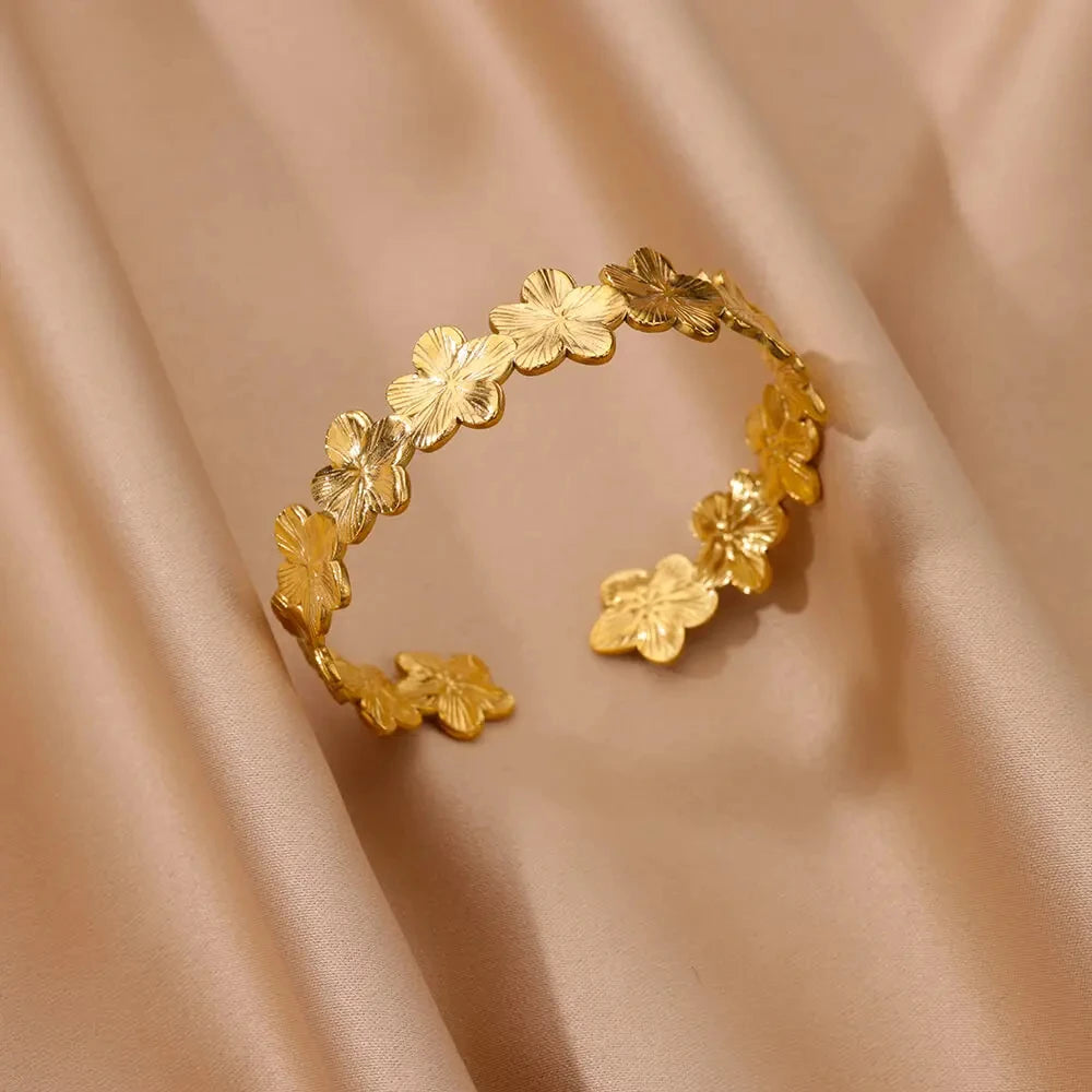 Gold-tone cuff bracelet