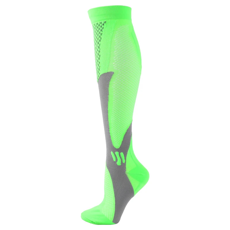 Compression socks that improve circulation, reduce swelling, and help prevent varicose veins.