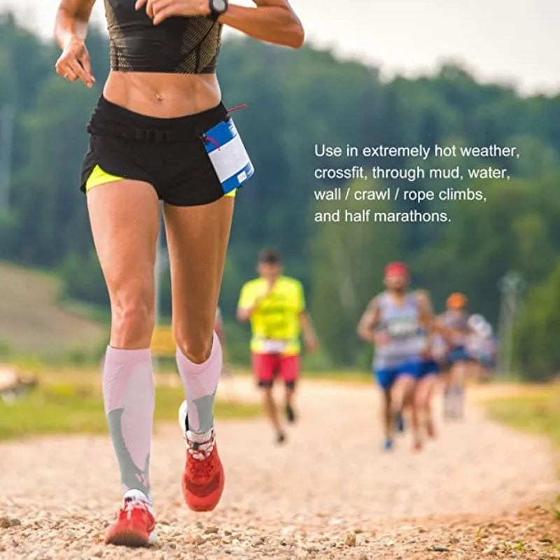 Compression socks that improve circulation, reduce swelling, and help prevent varicose veins.