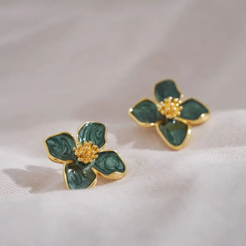Sweet Flower Stud Earrings For Women