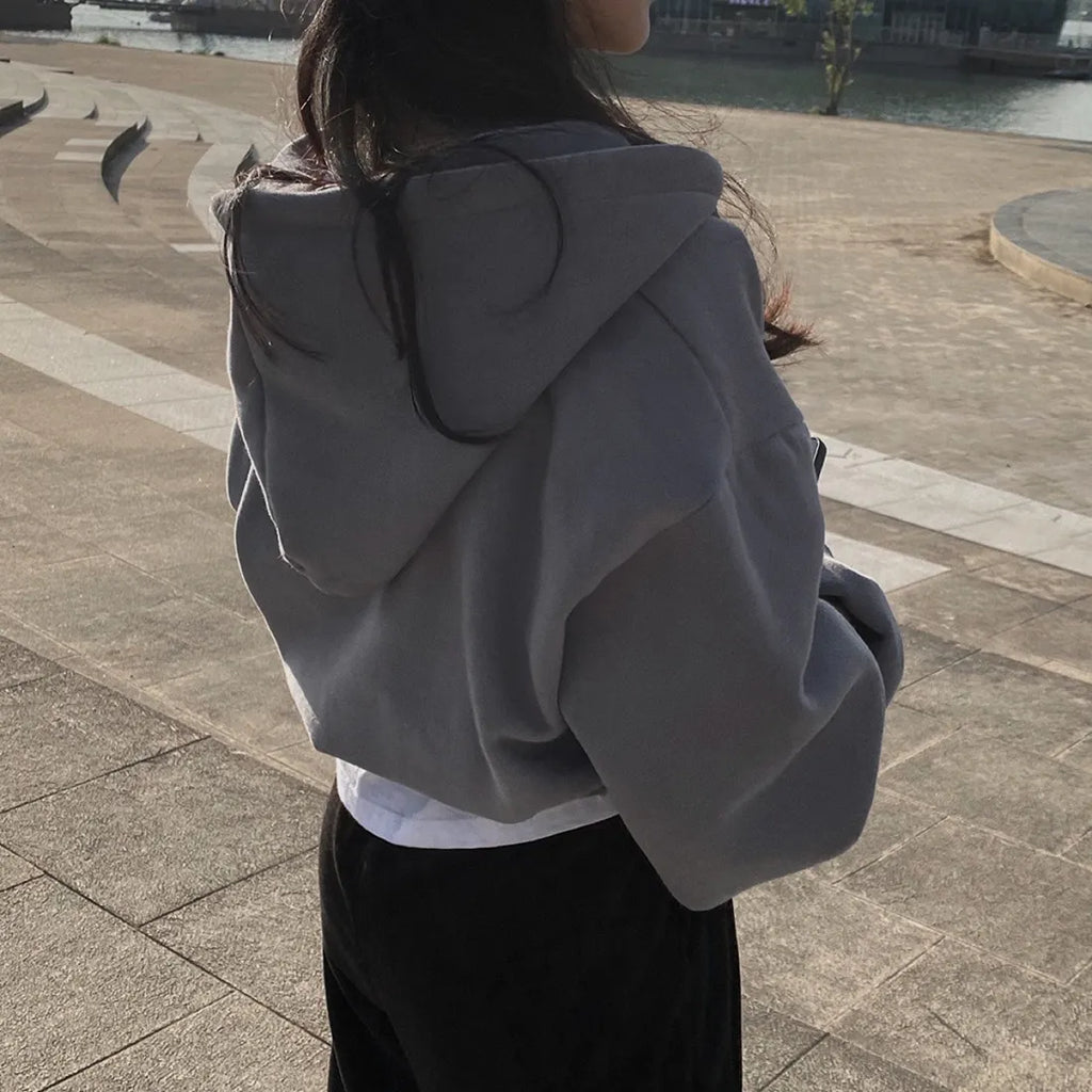 Y2K women’s oversized hoodie jacket