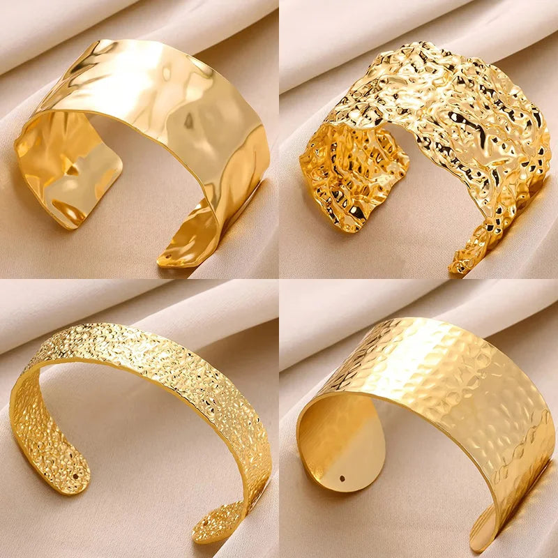 Gold-tone cuff bracelet