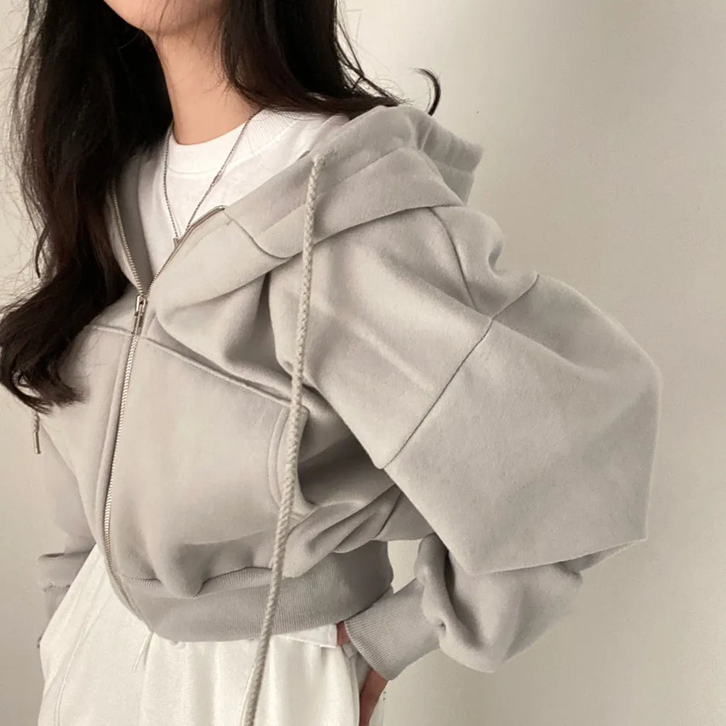 Y2K women’s oversized hoodie jacket