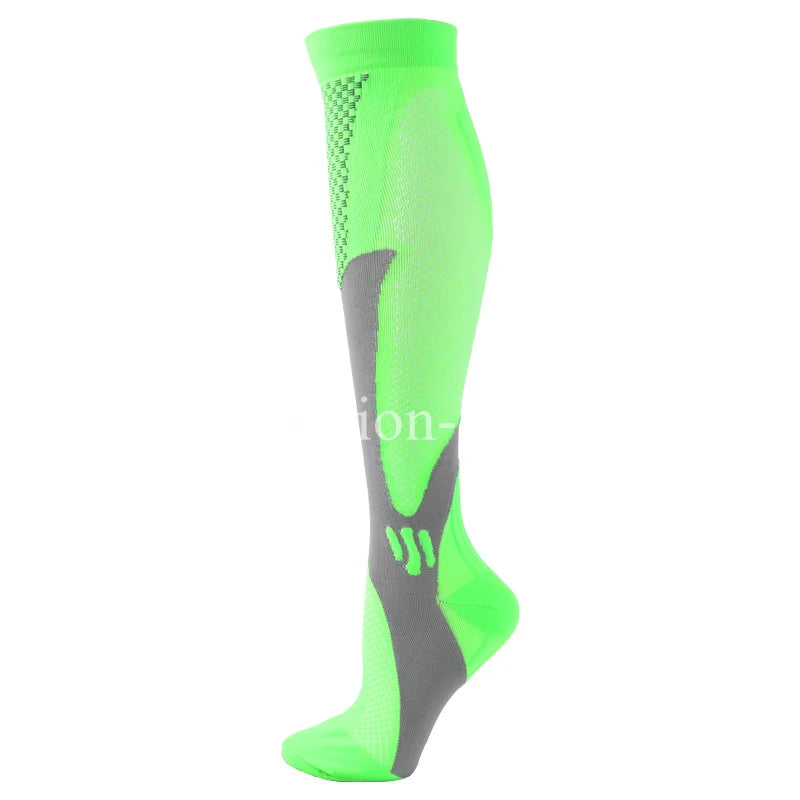 Compression socks that improve circulation, reduce swelling, and help prevent varicose veins.