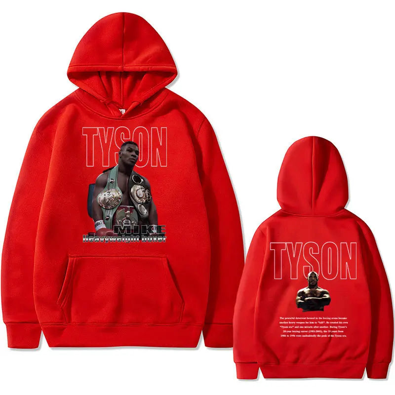 Mike Tyson Double-Sided Print Casual Hoodie