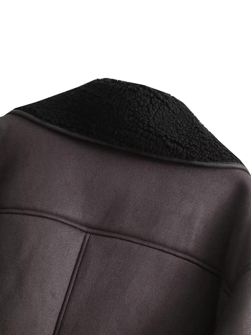 MUJER Faux Leather Jackets for Women Winter Warm Bomber Jacket