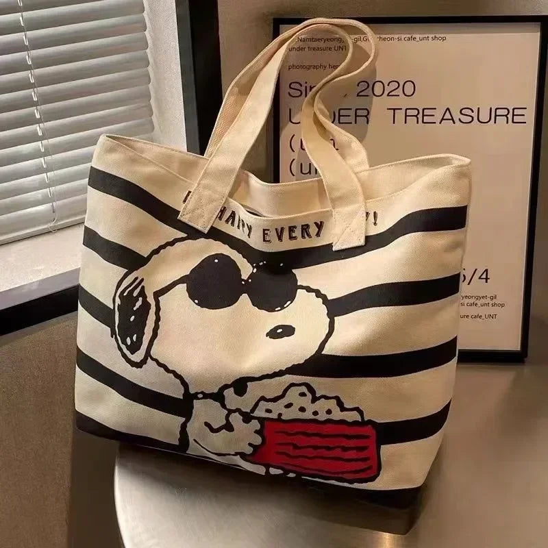 Snoopy canvas tote bag