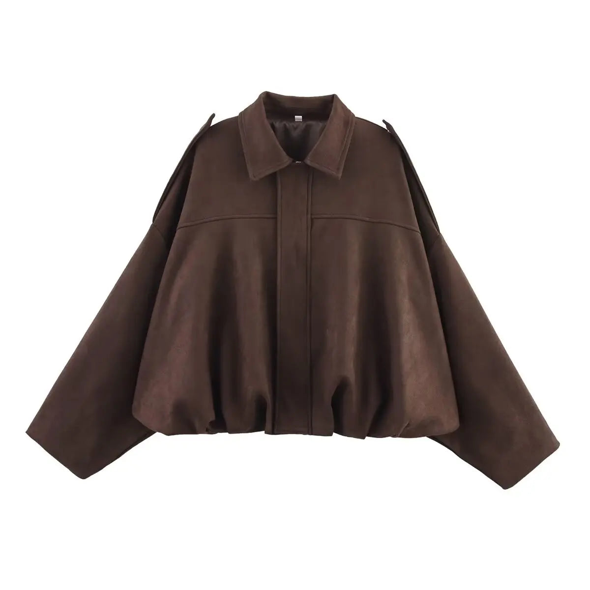 TFMLN Women Suede Bomber Jacket Spring