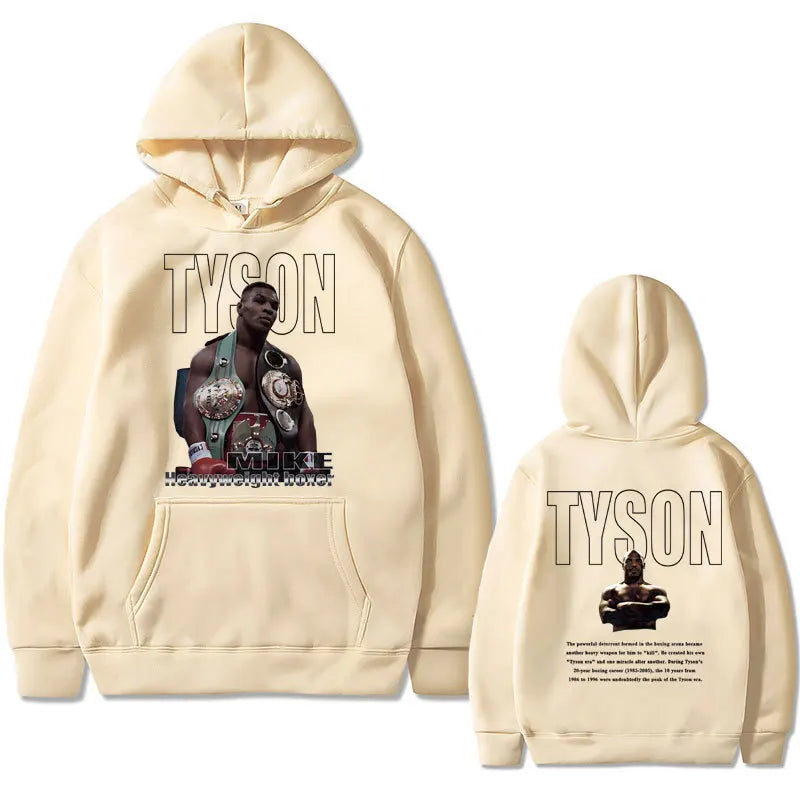 Mike Tyson Double-Sided Print Casual Hoodie