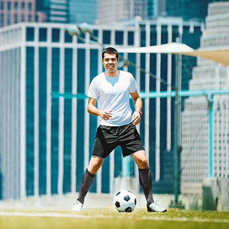 Compression socks that improve circulation, reduce swelling, and help prevent varicose veins.