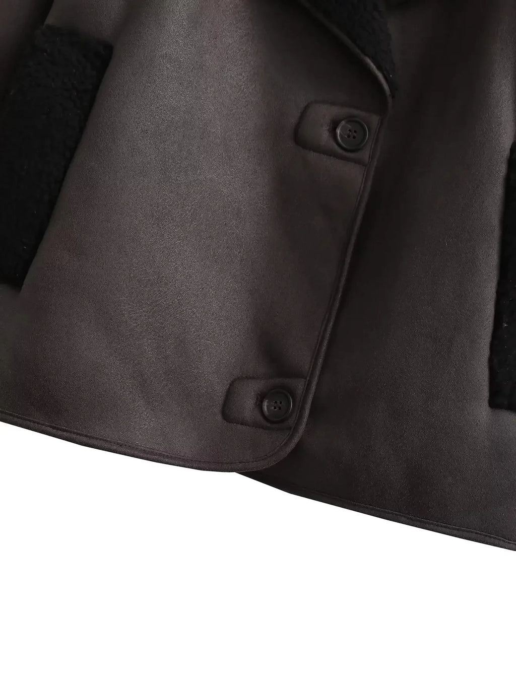 MUJER Faux Leather Jackets for Women Winter Warm Bomber Jacket