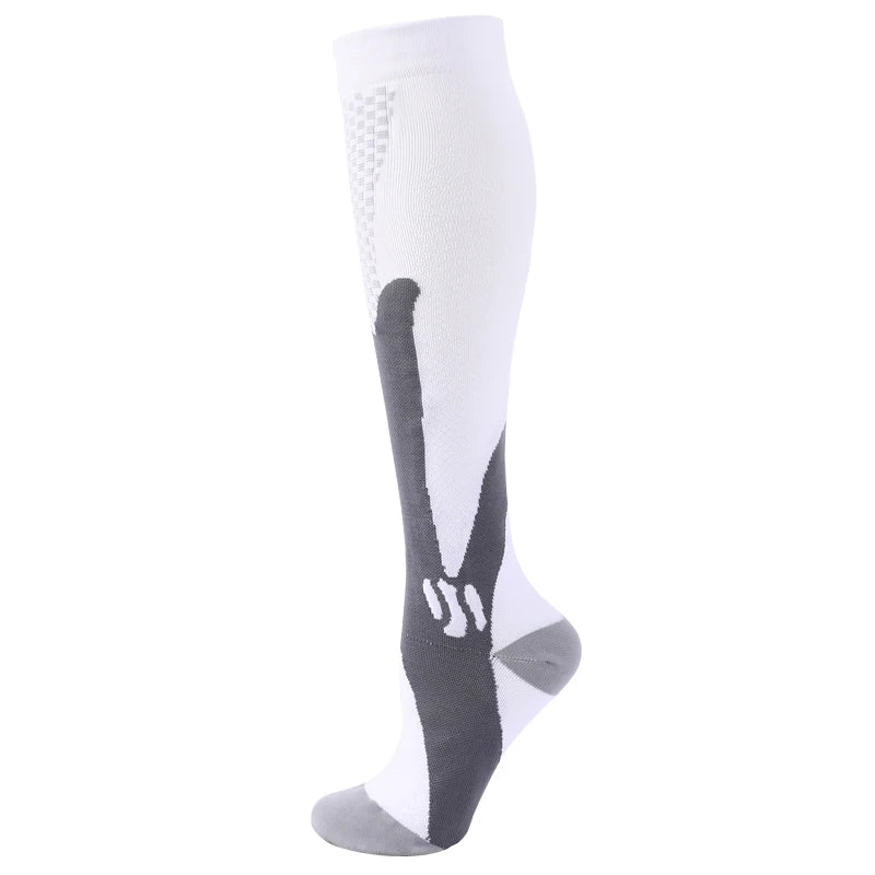 Compression socks that improve circulation, reduce swelling, and help prevent varicose veins.