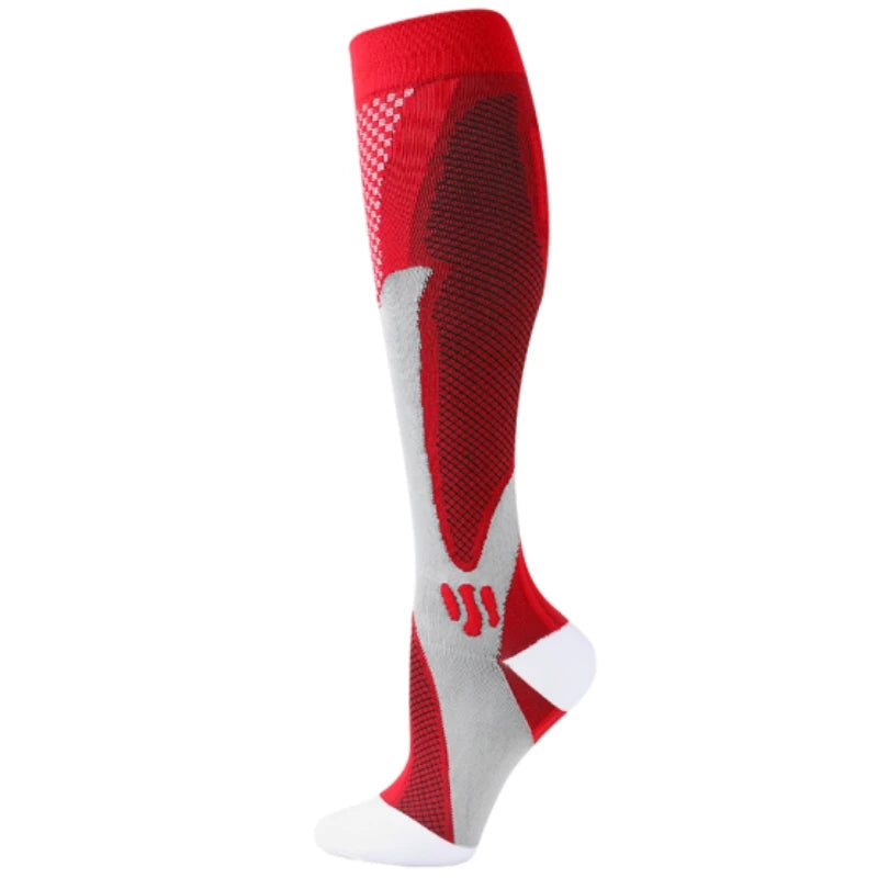 Compression socks that improve circulation, reduce swelling, and help prevent varicose veins.
